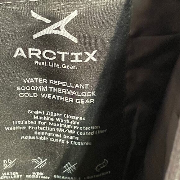 Arctix Men's Eco Friend Corkscrew Bib Overalls black small 32inseam - Picture 10 of 12